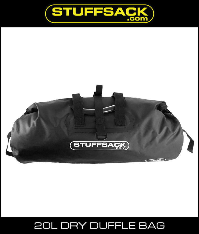 Load image into Gallery viewer, STUFFSACK Dry Duffle Bag - 20L Black
