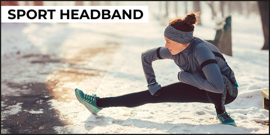 SCHAMPA Fleece Double Layer Earband Headband