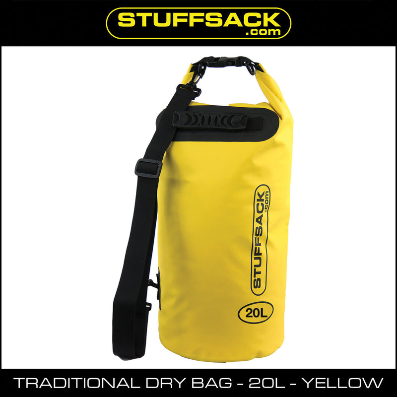 Load image into Gallery viewer, STUFFSACK Traditional Dry Bag - 20L Yellow
