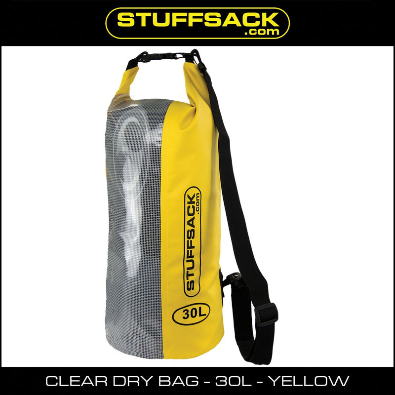 Load image into Gallery viewer, STUFFSACK Easy View Dry Bag - 30L Yellow
