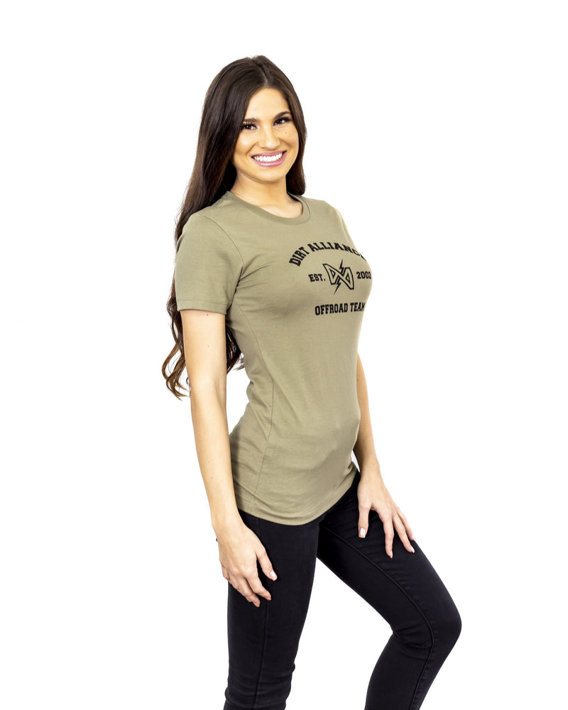 Load image into Gallery viewer, Dirt Alliance - Unified Women’s T-Shirt - Army Green
