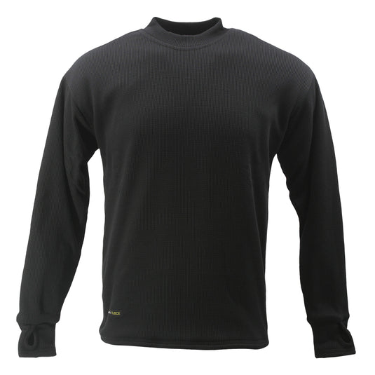 SCHAMPA Old School Thermal Fleece Lined Shirt - Color: Black – Schampa