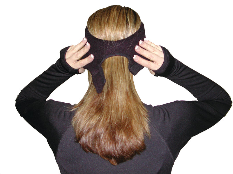 Load image into Gallery viewer, SCHAMPA Fleece Ponytail Headband Double Layer

