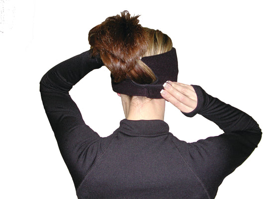 SCHAMPA Fleece Ponytail Headband Double Layer