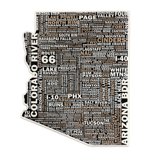 NeverStopRiding - Arizona State Landmarks - Metal Plaque
