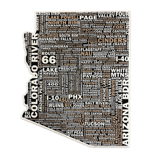 NeverStopRiding - Arizona State Landmarks - Metal Plaque